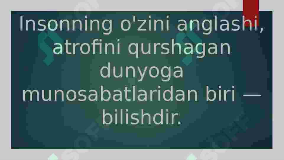 Bilish nazariyasi 6
