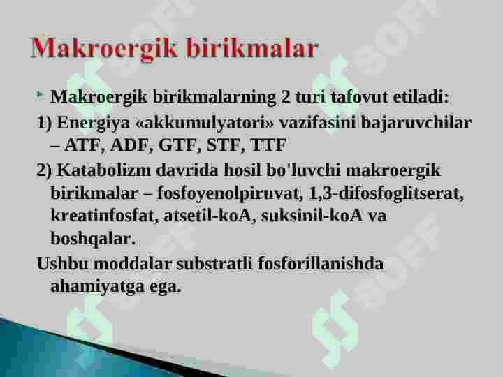 Biologik oksidlanish 5