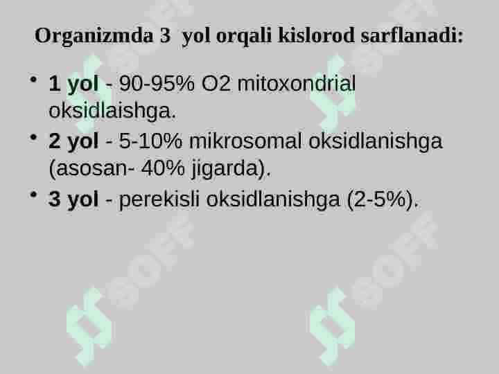 Biologik oksidlanish 7