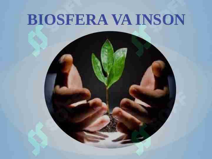 Biosfera va inson