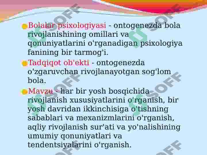 Bolalar psixologiyasi 3