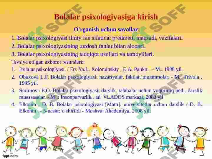 Bolalar psixologiyasi 2