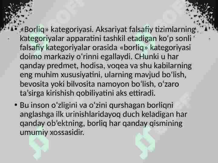 Borliq Falsafasi 3