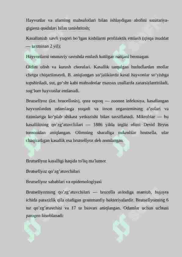 Brutsellyoz Kasalligi 4