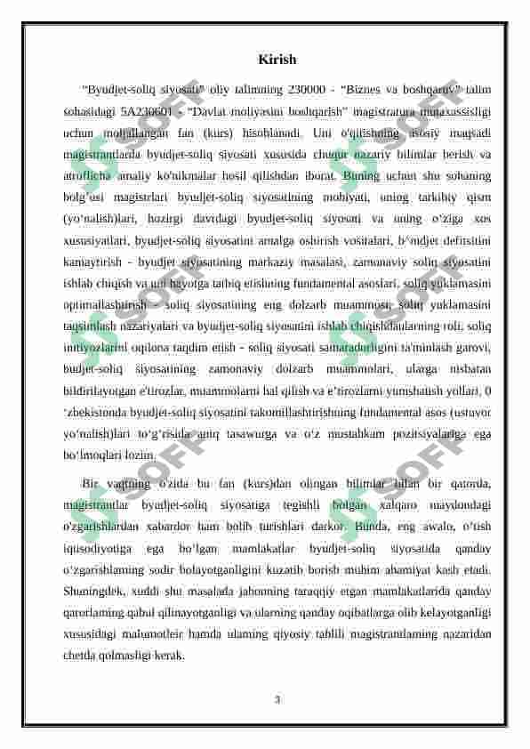 Budjet – soliq siyosati 3