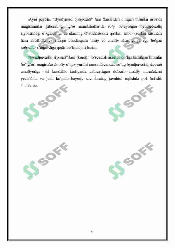 Budjet – soliq siyosati 4