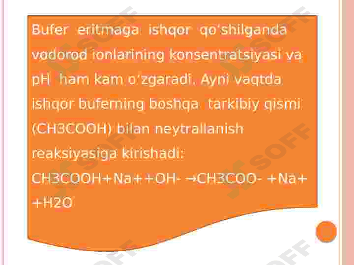 Bufer eritmalar ahamiyati 8