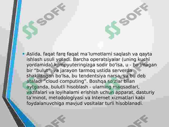 Bulutli texnologiyalar 6