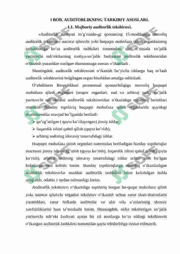 Auditorlik faoliyatining tashkiliy asoslari 4
