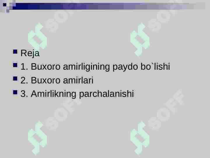 Buxoro Amirligi 2
