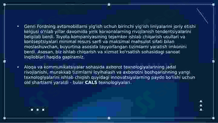 CALS TEXNOLOGYALARI HAQIDA TUSHUNCHA 6