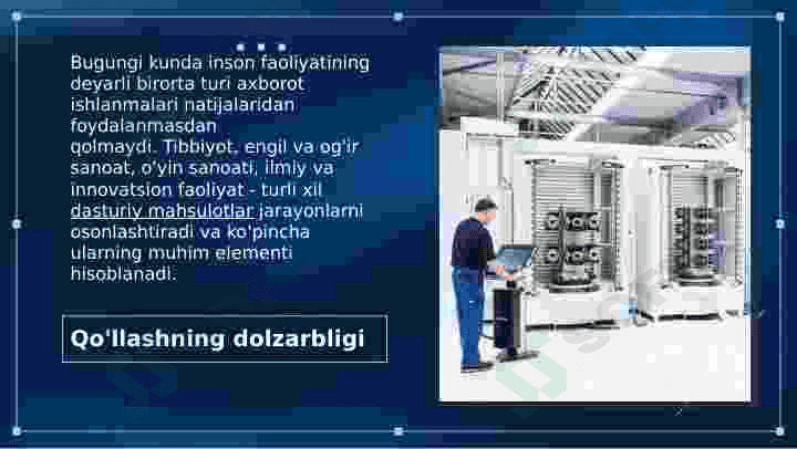 CALS TEXNOLOGYALARI HAQIDA TUSHUNCHA 7