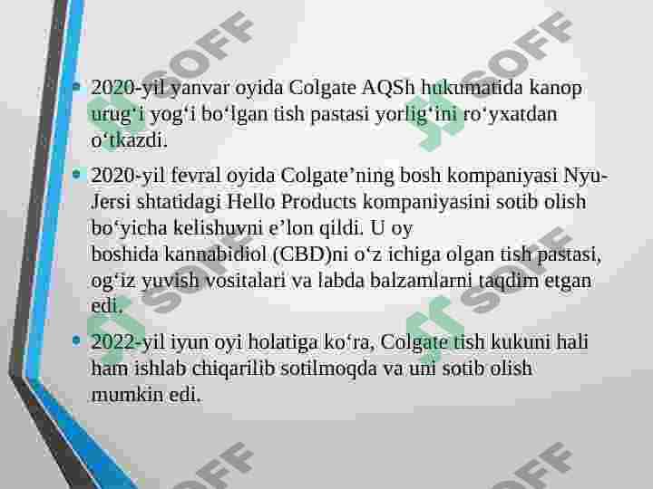 Colgate kompaniyasi 8
