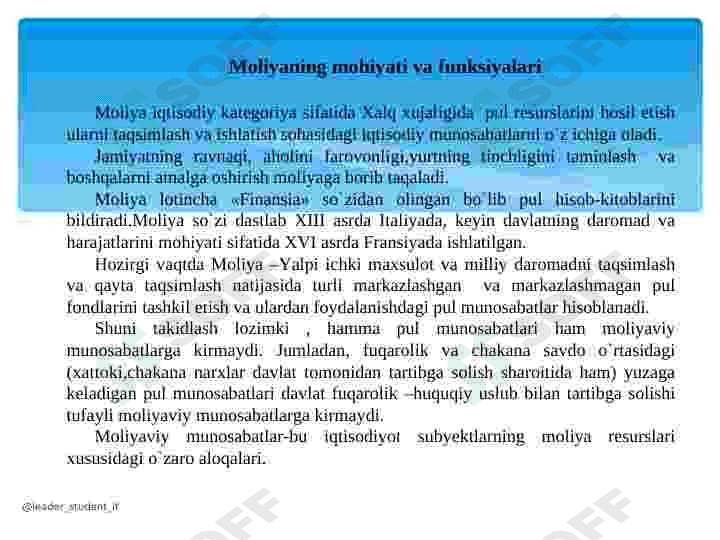 DAVLAT MOLIYASIDAGI MOLIYAVIY SIYOSAT 4