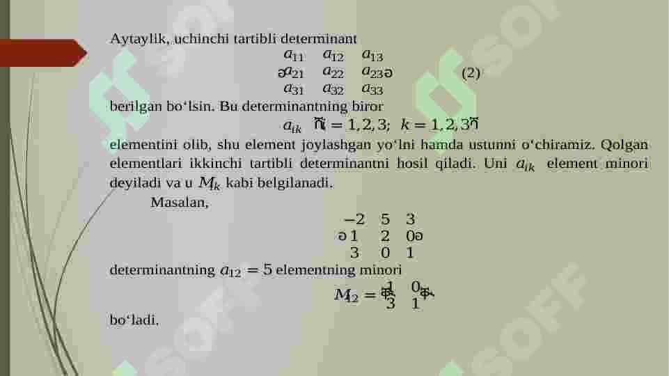 Determinantlar 6