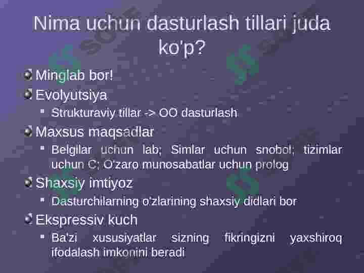 Dasturlash tillari haqida 7