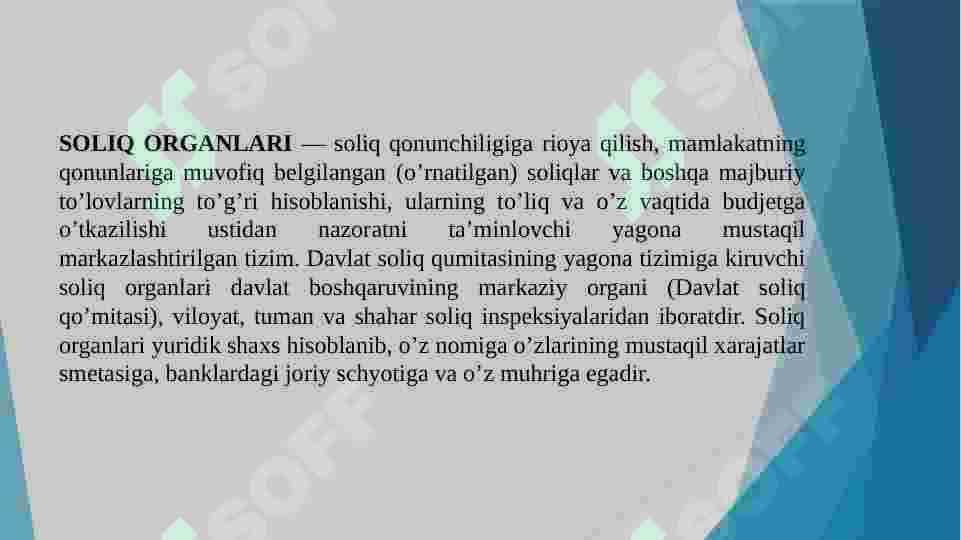 Davlat soliq xizmati. 3