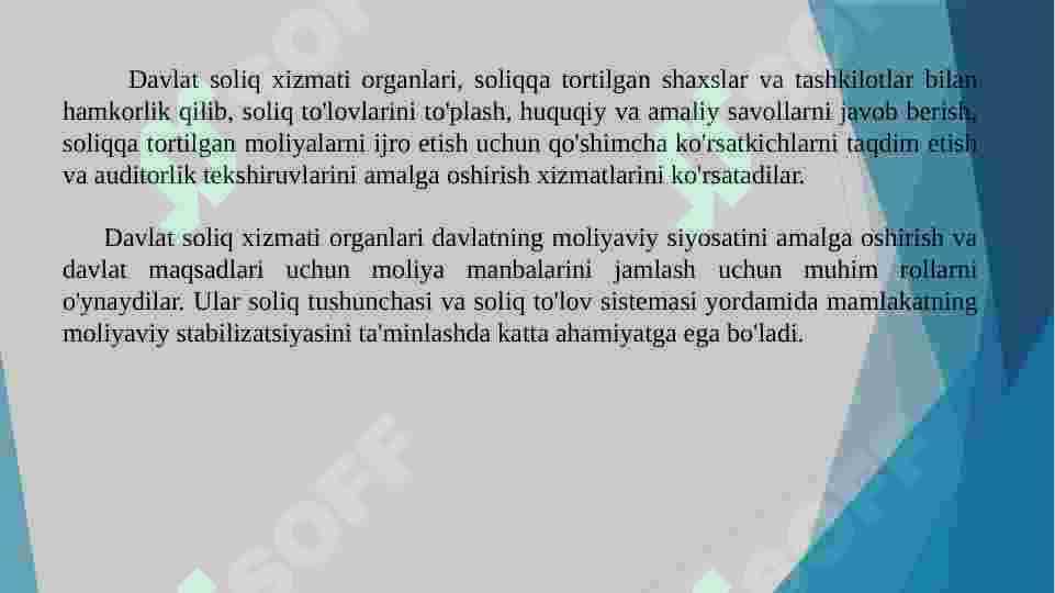 Davlat soliq xizmati. 6