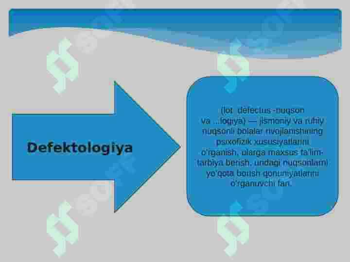 Defektalogiya  fani haqida 3