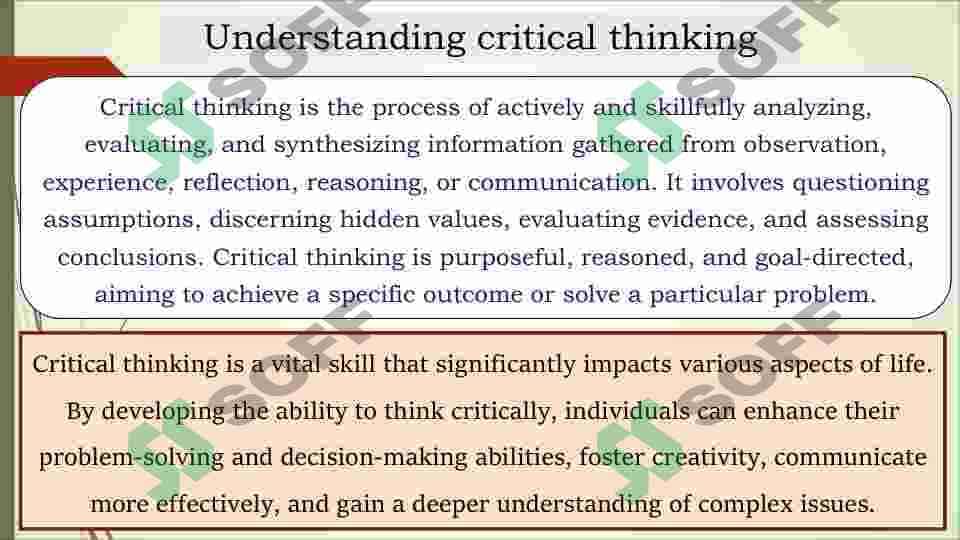 Developing a critical approach 4