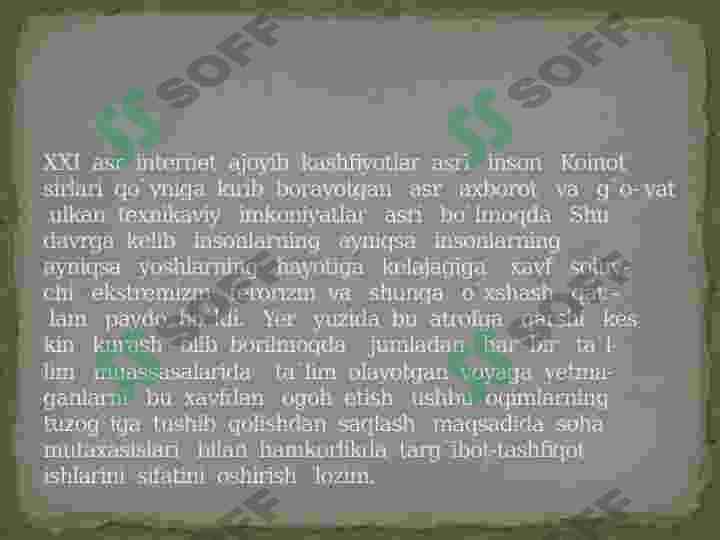Diniy ekstremizm g`oyalari 2