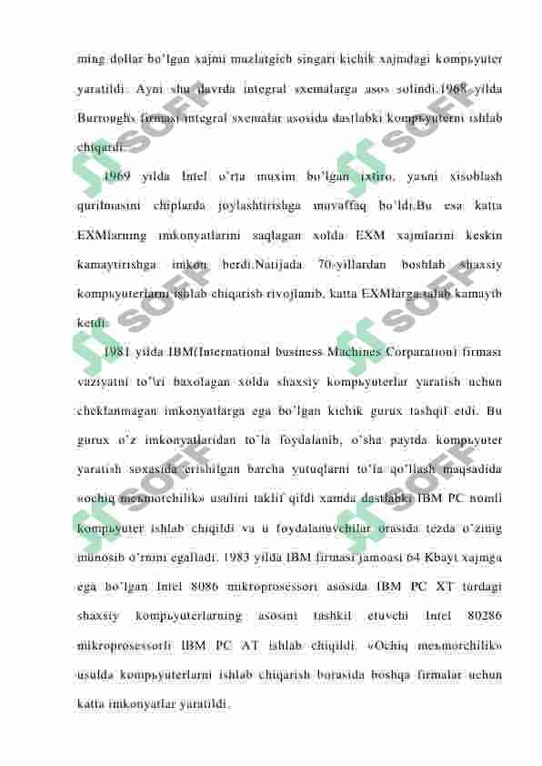 Zamonaviy кompyuterlarning tashqi va ichki qurilmalari 5