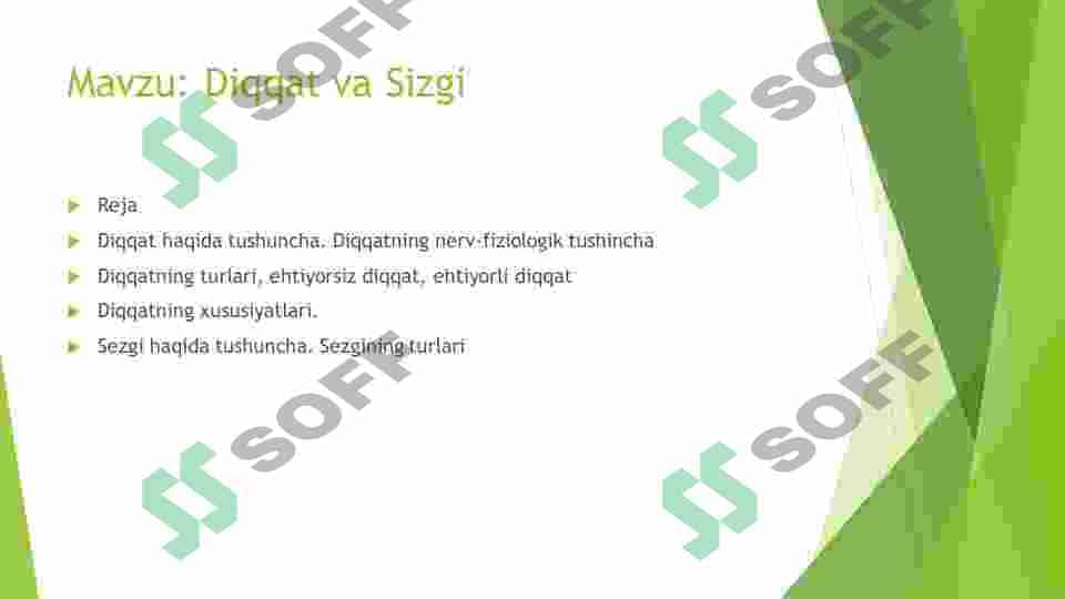 Diqqat va sezgi 2