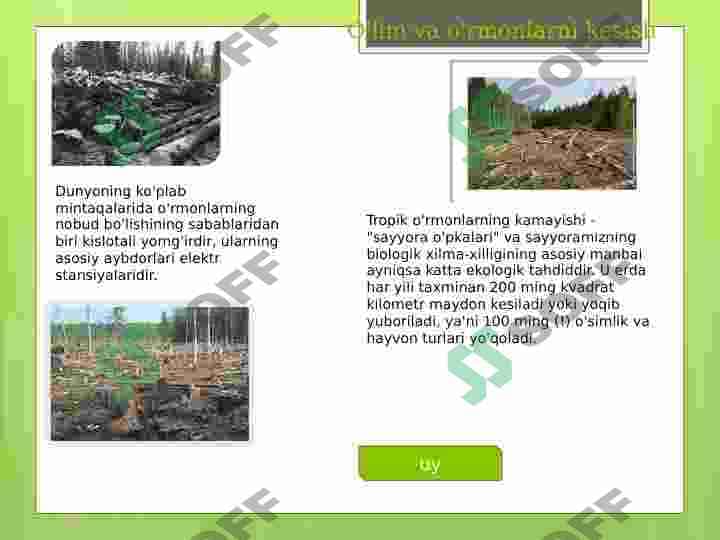 Dunyodagi ekologik muammo. 4