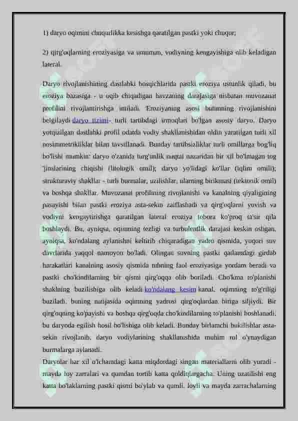 Ekzogen jarayonlar 6