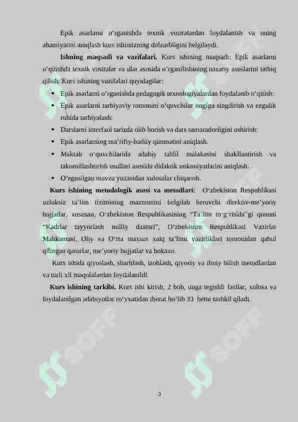 Epik asarlar 3