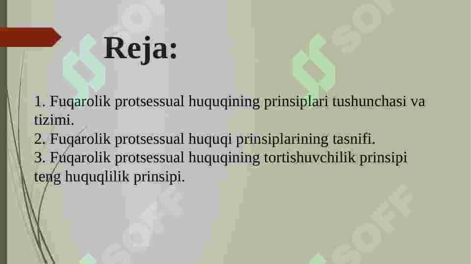 Fuqarolik protsessual huquqining prinsiplari 2