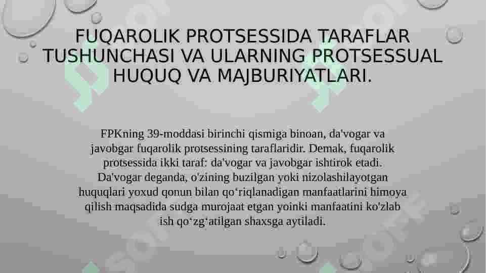FUQAROLIK PROTSESSIDA TARAFLAR 3