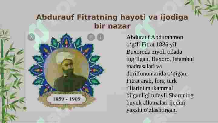 Abdurauf Fitratning “Oila “ asarida oila qurish va farzand tarbiyasi 2