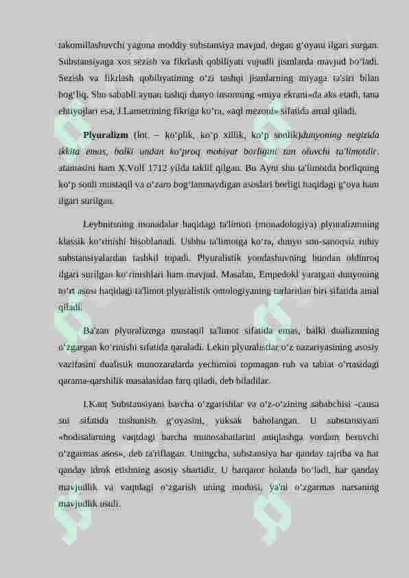 Falsafada substansiya 6