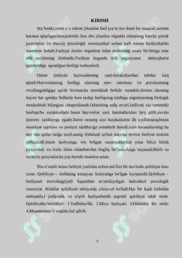 Faoliyat va uning turlari 2