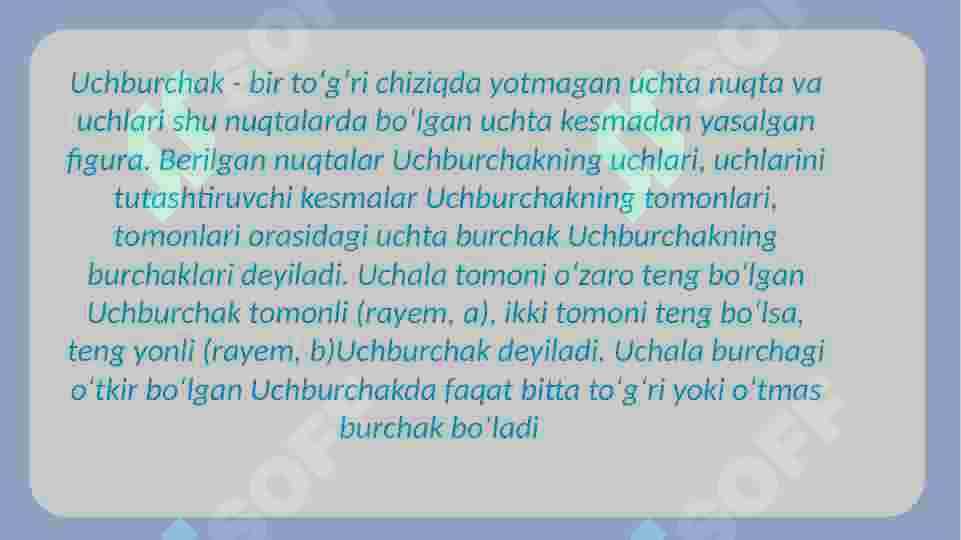 Figuralar yuzasini topishga doir masalalar 2