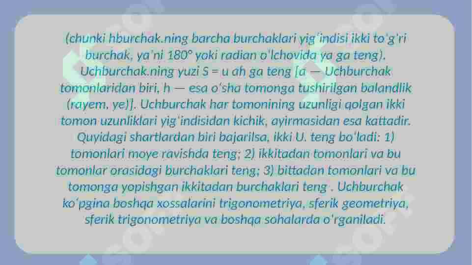 Figuralar yuzasini topishga doir masalalar 3