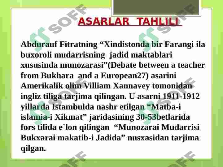 Fitratning hayoti va ijodi 2