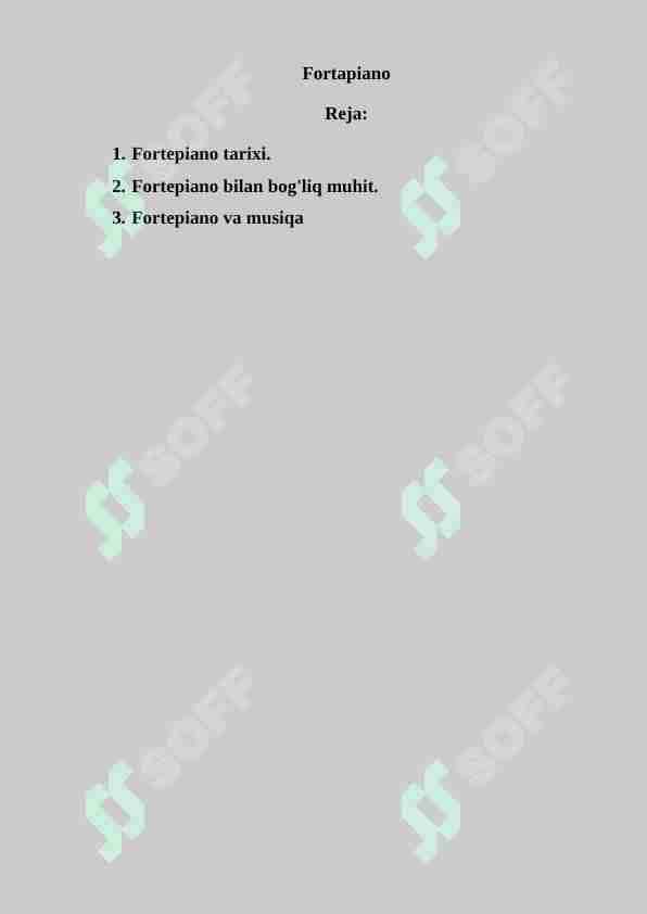 Fortapiano