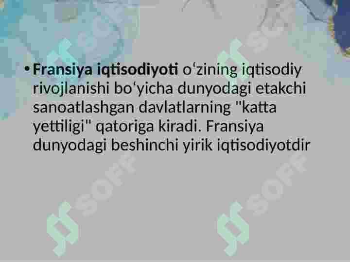 Fransiya iqtisodiyoti 3
