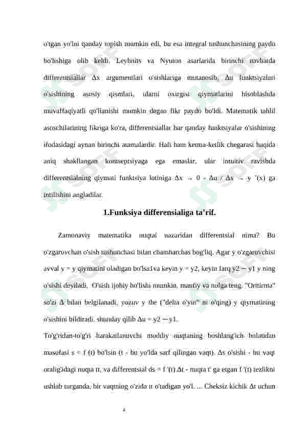 Funksiya differensiali 4