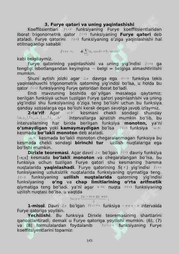 Furye qatorlari 3