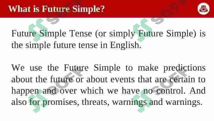 Future Simple 5