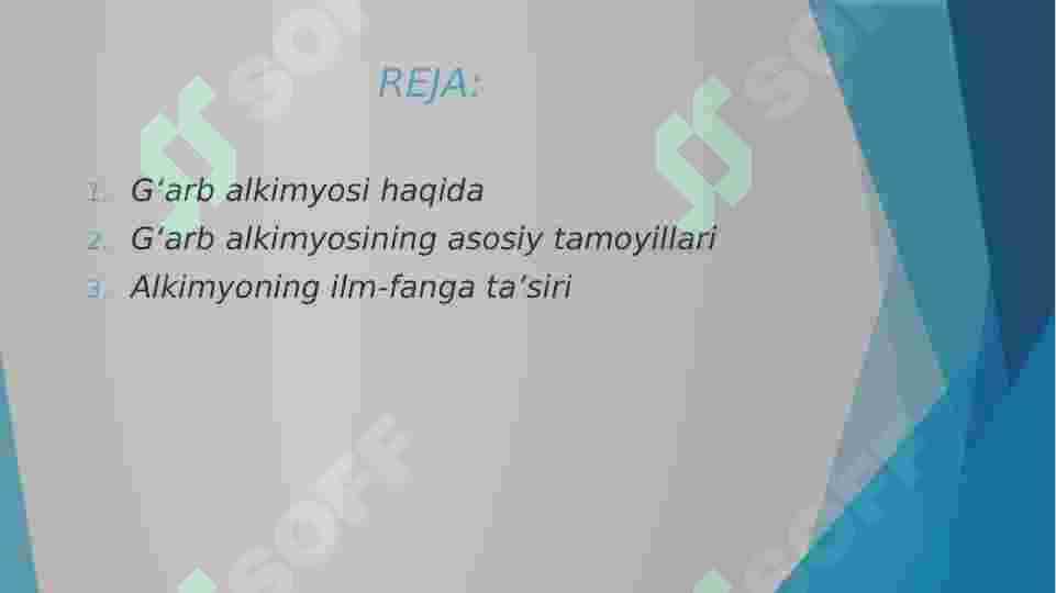 Gʻarb al kimyosi 2