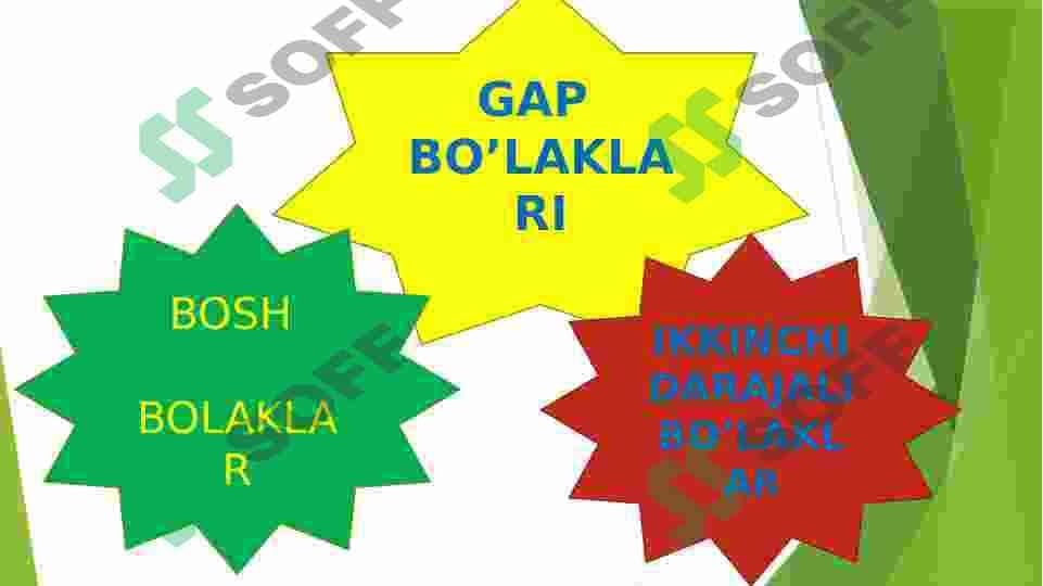 GAP BO'LAKLARI 2