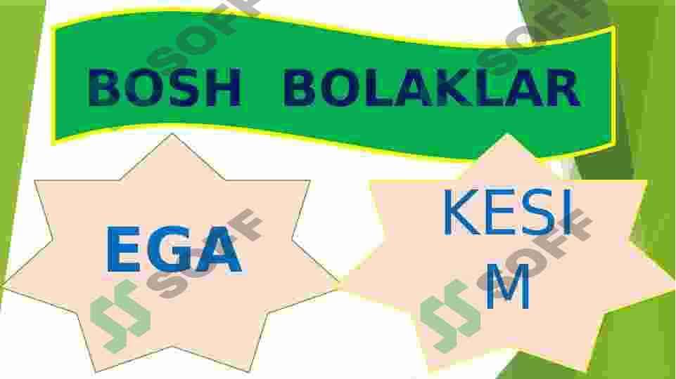 GAP BO'LAKLARI 3