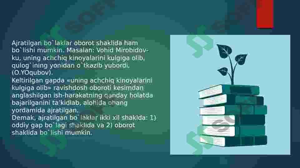 Gapning ajratilgan bo’laklari 4