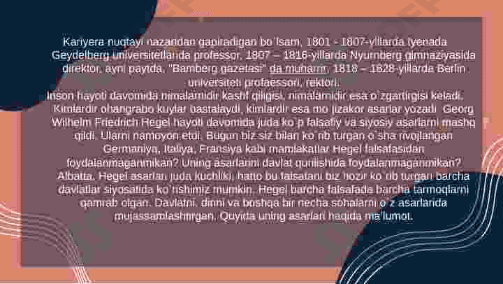 Gegel qarashlarida falsafiy tafakkur 7