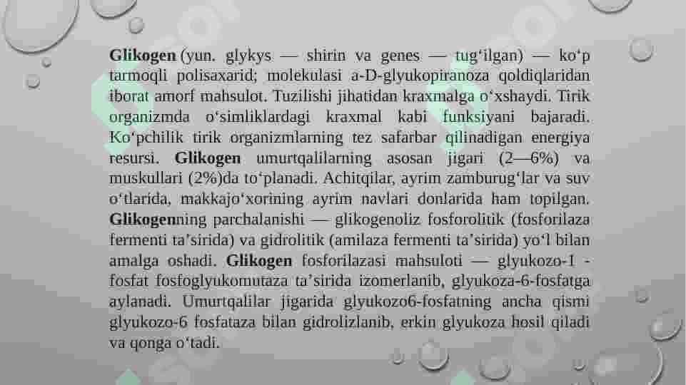 Glikogen kasalliklari 3