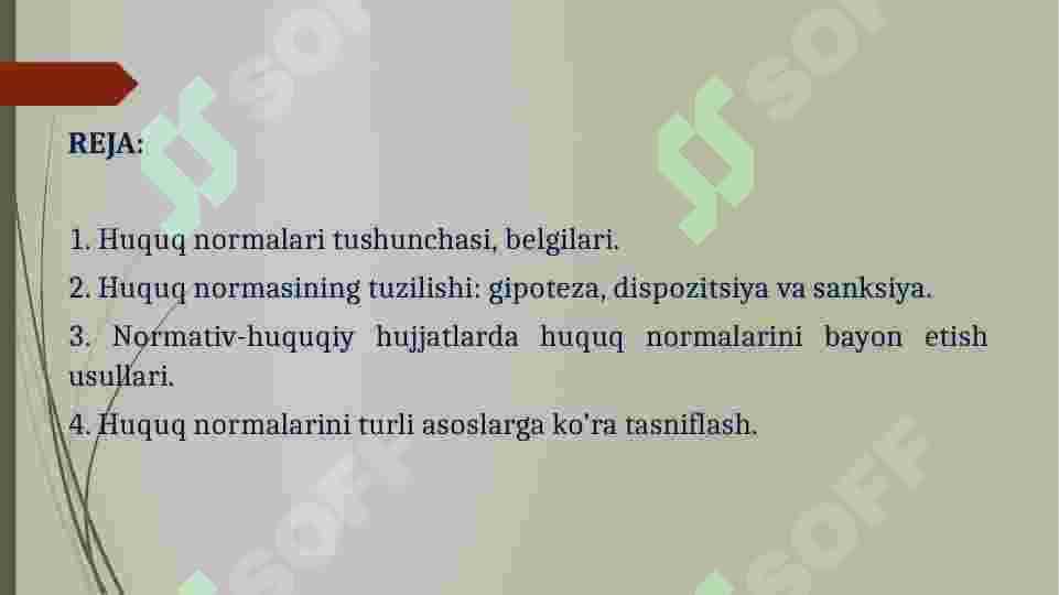 HUQUQ NORMALARI 2